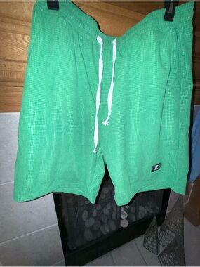 Men's Harper & Wells Green Waffle Knit Drawstring Shorts